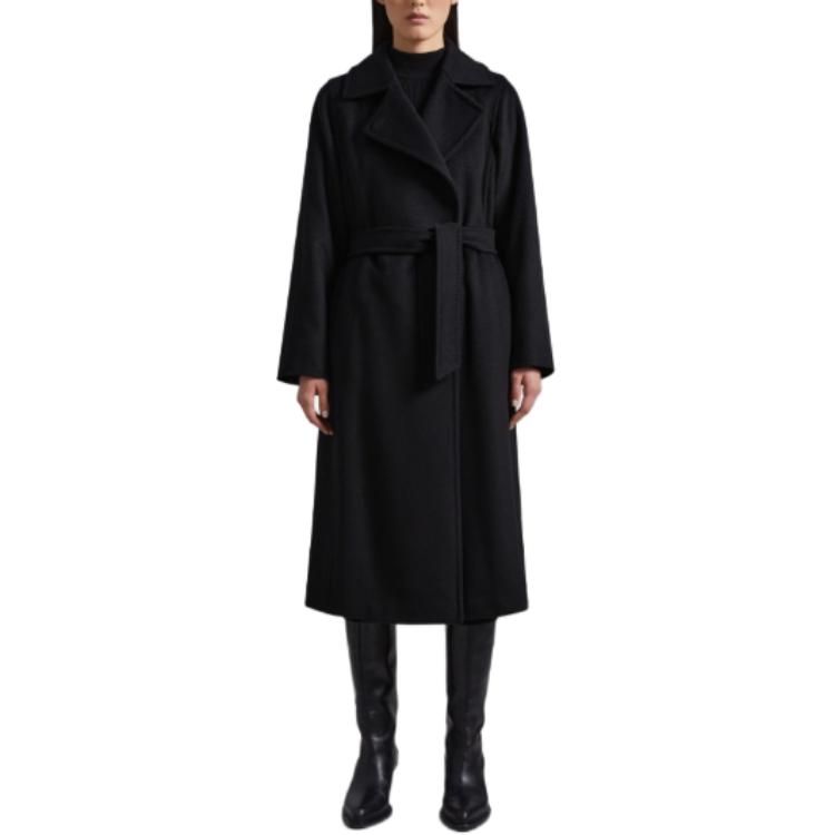 Lookbook (W) Abrigo Largo con Cinturón ''S Max Mara MaxMara Manuela Icon para Mujer - Negro. 1016014206002-MANUELA
