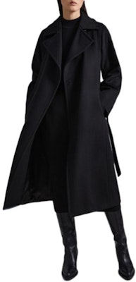(W) ''S Max Mara マックスマーラ マヌエラ アイコン ロング ベルト付コート ウィメンズ - ブラック 1016014206002-MANUELA Shop (W) ''S Max Mara マックスマーラ マヌエラ アイコン ロング ベルト付コート ウィメンズ - ブラック 1016014206002-MANUELA