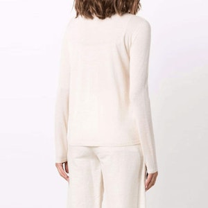 (W) ''S Max Mara MaxMara Marmo 白色羊绒针织 logo 圆领毛衣. 13661319600-MARMO-008 Shop (W) ''S Max Mara MaxMara Marmo 白色羊绒针织 logo 圆领毛衣. 13661319600-MARMO-008