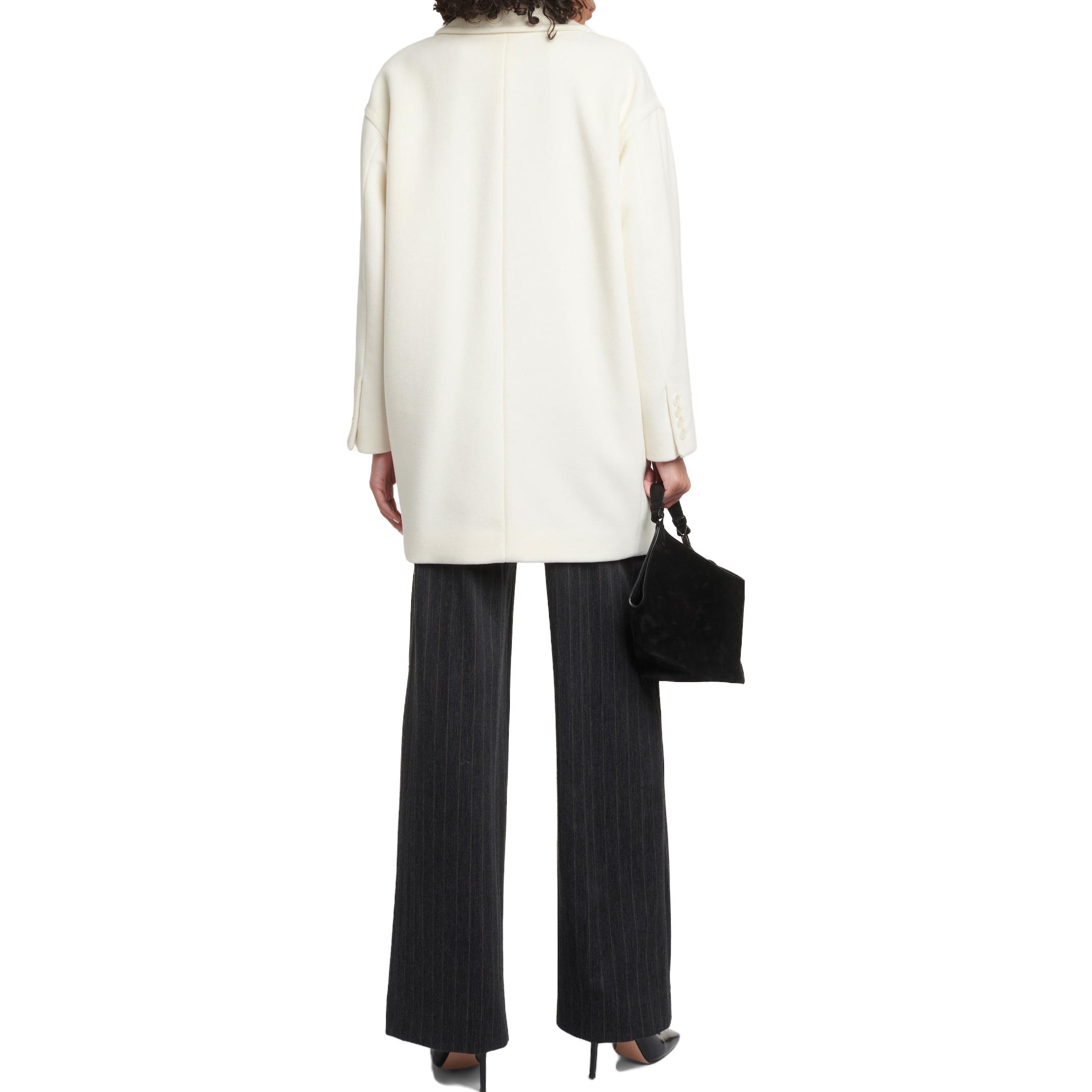 (Women) 'S Max Mara MaxMara Meana  White Double-Breasted Long Sleeve Coat 1086043306021-MEANA 圖 4