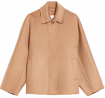 Order (W) Max Mara Midas 短款羊絨夾克 棕色長袖翻領大衣 1086054106068-MIDAS