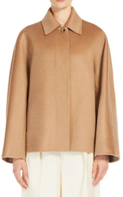 (W) ''Jaket Pendek Cashmere ''S Max Mara Midas Coklat Lengan Panjang Berkolar'' 1086054106068-MIDAS Shop (W) ''Jaket Pendek Cashmere ''S Max Mara Midas Coklat Lengan Panjang Berkolar'' 1086054106068-MIDAS