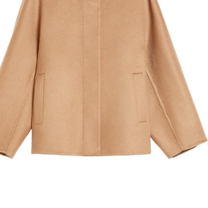 Sizing (W) ''Jaket Pendek Cashmere ''S Max Mara Midas Coklat Lengan Panjang Berkolar'' 1086054106068-MIDAS