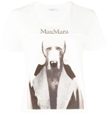 (W) 막스마라 MMDog 시리즈 화이트 로고 그래픽 프린트 레귤러 티셔츠. 1946032306011-MMDOG Buy (W) 막스마라 MMDog 시리즈 화이트 로고 그래픽 프린트 레귤러 티셔츠. 1946032306011-MMDOG