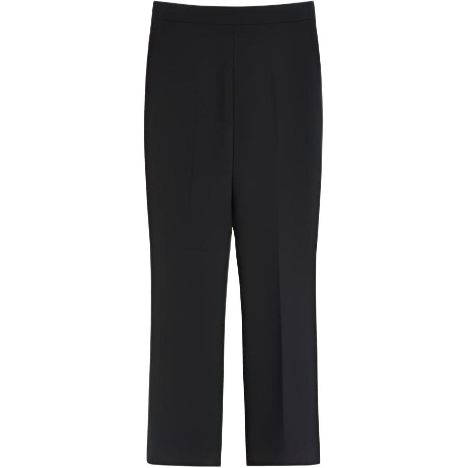 (Women) 'S Max Mara MaxMara Nepeta Black Wool Crepe Tailored Trousers. 1131012106003-NEPETA