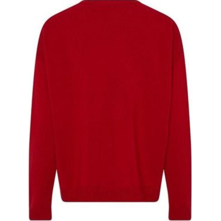 (Women) 'S Max Mara MaxMara Nias Logo Print Loose Fit Long-Sleeve Red Sweater for Women. 1361084106016-NIAS 圖 3