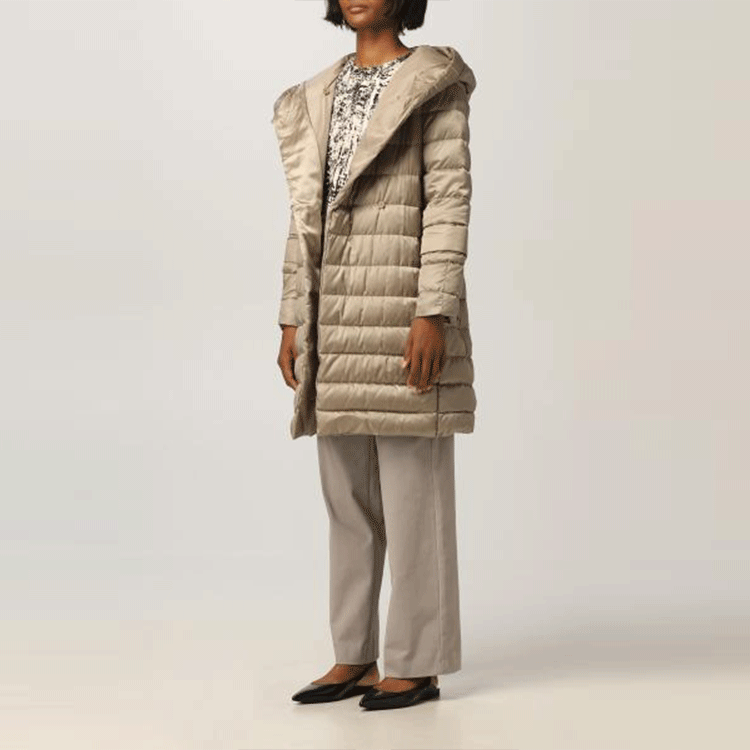 Details for (Women) 'S Max Mara MaxMara Novef Ladies Light Brown Hooded Long Down Jacket 94961116600NOVEF-019
