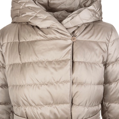 (Women) 'S Max Mara MaxMara Novef Ladies Light Brown Hooded Long Down Jacket 94961116600NOVEF-019 Cheap (Women) 'S Max Mara MaxMara Novef Ladies Light Brown Hooded Long Down Jacket 94961116600NOVEF-019