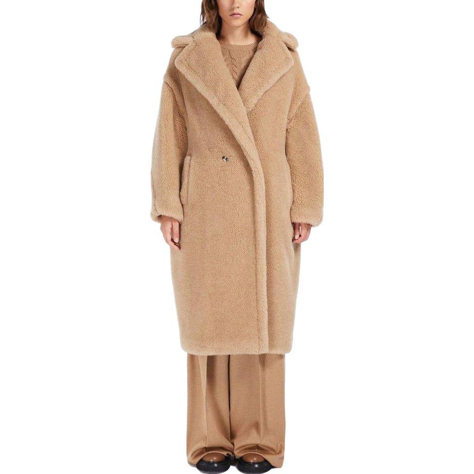 Lookbook (W) ''S Max Mara MaxMara Nuevo 女士蜂蜜色双排扣长款大衣纯色 1016023306001-NUEVO