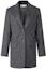 Order (Women) 'S Max Mara MaxMara Oche Gray Striped Print Lapel Single-Breasted Blazer. 1046083906005-OCHE