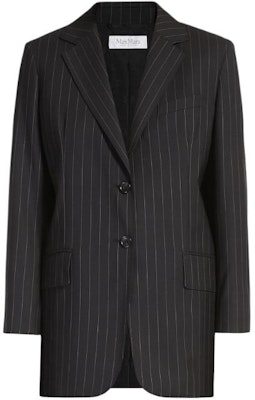 (Women) 'S Max Mara MaxMara Oche Single-Breasted Pinstriped Wool Blazer Black 1046083906006-OCHE Buy (Women) 'S Max Mara MaxMara Oche Single-Breasted Pinstriped Wool Blazer Black 1046083906006-OCHE