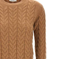 Sizing (W) ''S Max Mara MaxMara Odessa 圓領針織毛衣 長袖 薑黃色 1366163306008-ODESSA