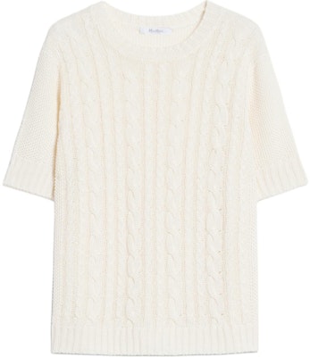 (W) ''S Max Mara MaxMara Orosei系列 白色罗纹针织短袖上衣. 1361134206001-OROSEI Buy (W) ''S Max Mara MaxMara Orosei系列 白色罗纹针织短袖上衣. 1361134206001-OROSEI