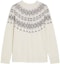 Buy (Women) 'S Max Mara MaxMara Osmio White Cashmere Sweater with Rhinestone Ethnic Pattern. 1366082306001-OSMIO