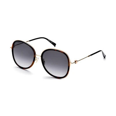 (Women) 'S Max Mara MaxMara Oval Tortoiseshell Sunglasses with Logo Temple Design MMSMARILYNIFS0869OA8