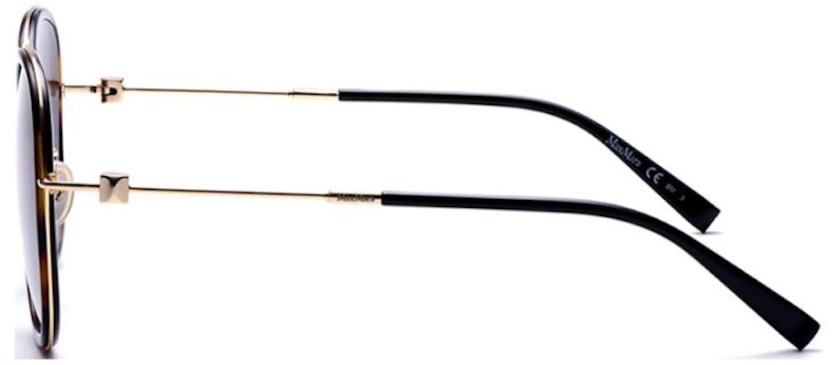 (W) Gafas de sol ovaladas Max Mara con diseño de logo y acabado carey. MMSMARILYNIFS0869OA8 Shop (W) Gafas de sol ovaladas Max Mara con diseño de logo y acabado carey. MMSMARILYNIFS0869OA8