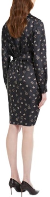 (Women) 'S Max Mara MaxMara Pampas Silk Printed Long Sleeve Wrap Dress Women’s Black 1226182906003-PAMPAS Shop (Women) 'S Max Mara MaxMara Pampas Silk Printed Long Sleeve Wrap Dress Women’s Black 1226182906003-PAMPAS