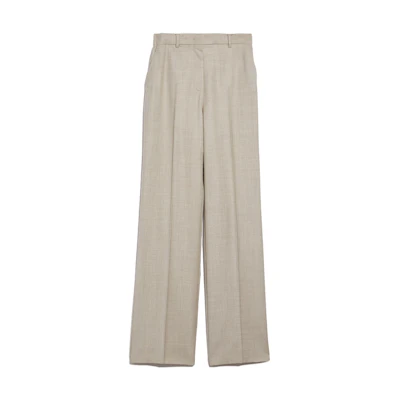 (Women) 'S Max Mara MaxMara Panda High-Waist Drawstring Zipper Casual Pants Women Khaki 6136113306036-PANDA
