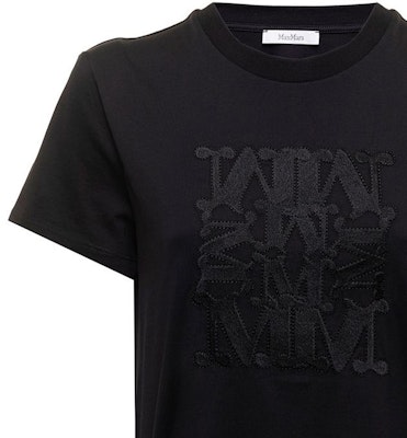 (W) ''스 막스마라 막스마라 파크 컬렉션 블랙 로고 프린트 반팔 티셔츠'' 19460229650006-PARK Shop (W) ''스 막스마라 막스마라 파크 컬렉션 블랙 로고 프린트 반팔 티셔츠'' 19460229650006-PARK