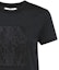 Sizing (W) ''S Max Mara MaxMara PARK 컬렉션 블랙 레터 패치 크루넥 티셔츠 1946022906006-PARK
