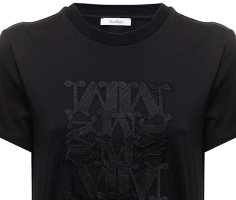 (W) ''스 막스마라 막스마라 파크 컬렉션 블랙 로고 프린트 반팔 티셔츠'' 19460229650006-PARK Cheap (W) ''스 막스마라 막스마라 파크 컬렉션 블랙 로고 프린트 반팔 티셔츠'' 19460229650006-PARK