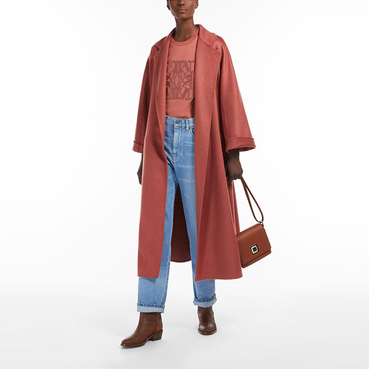 Lookbook (W) ''S 막스마라 맥스마라 파크 시리즈 로고 그래픽 브라운 반팔 크루넥 티셔츠 1946022906007-PARK