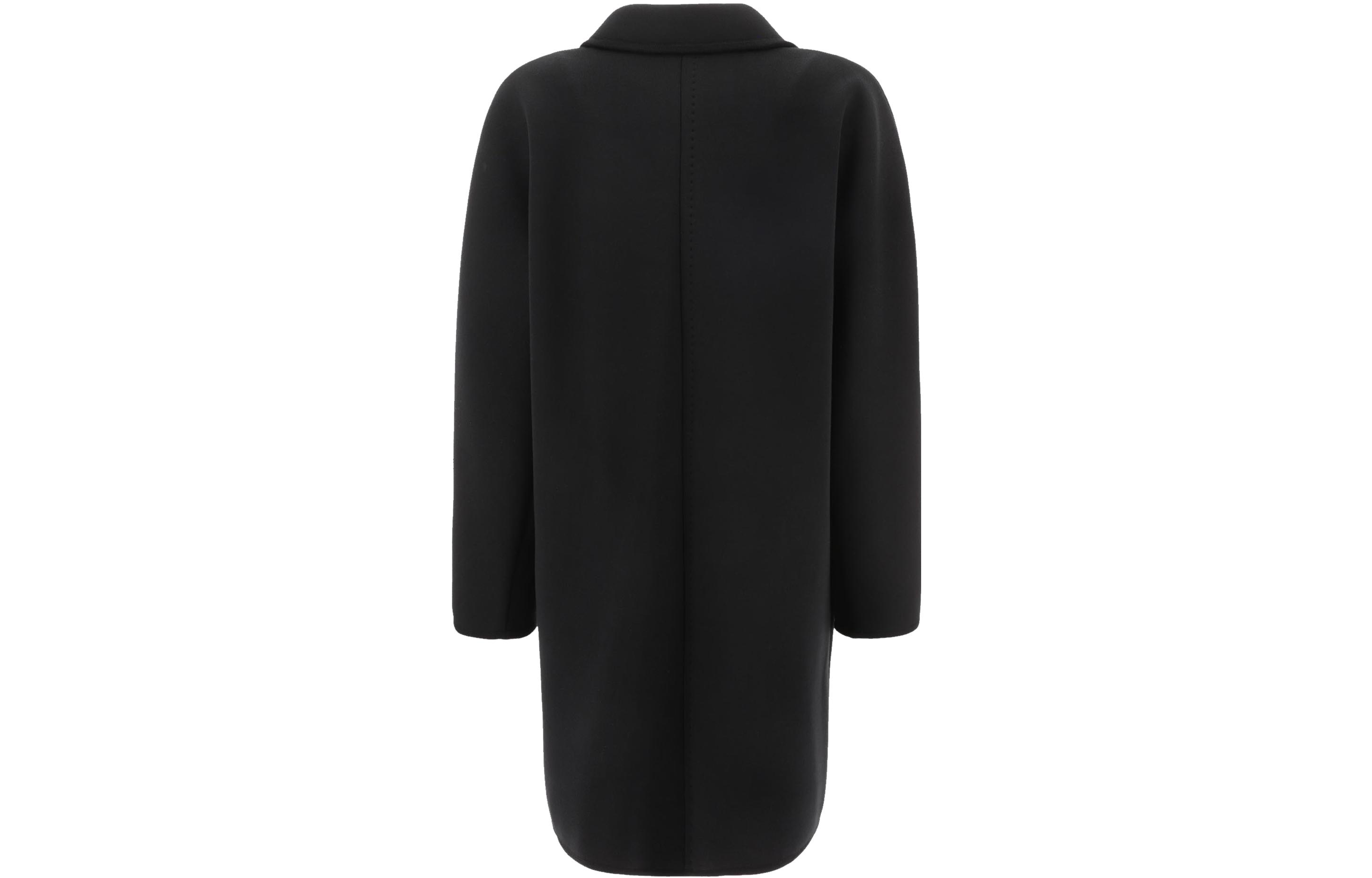 (Women) 'S Max Mara MaxMara Pedone  Black Double-Breasted Solid Coat 1901023106002-PEDONE 圖 3