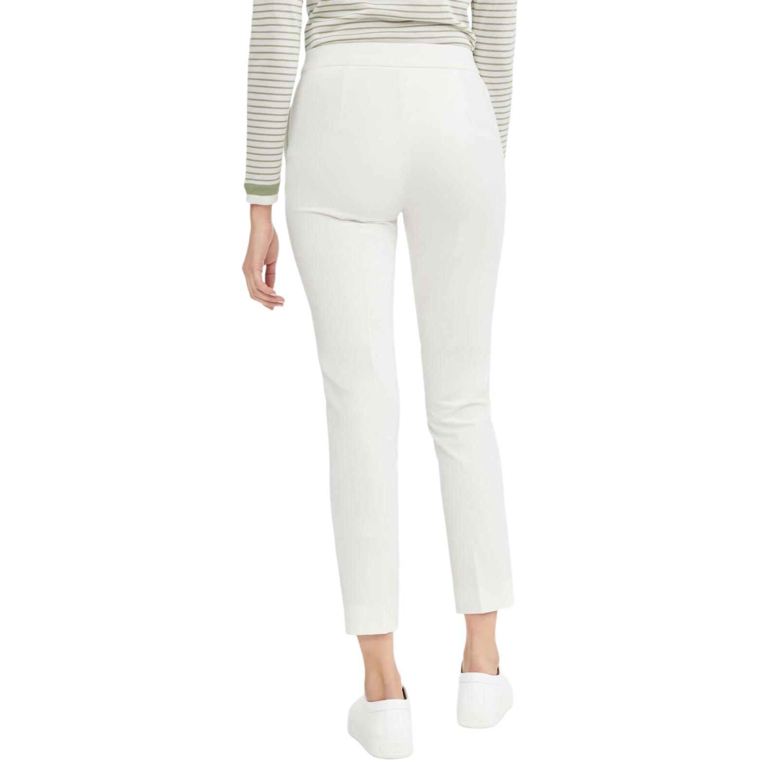 Shop (W) Pantalones rectos blancos de viscosa Max Mara Pegno de talle medio. 1786013906006-PEGNO