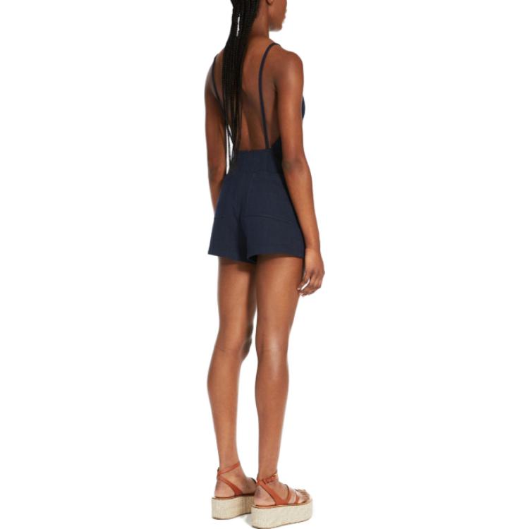 Shop (W) ''S Max Mara MaxMara Pepaia 純藍無袖連身褲。 1241133806001-PEPAIA