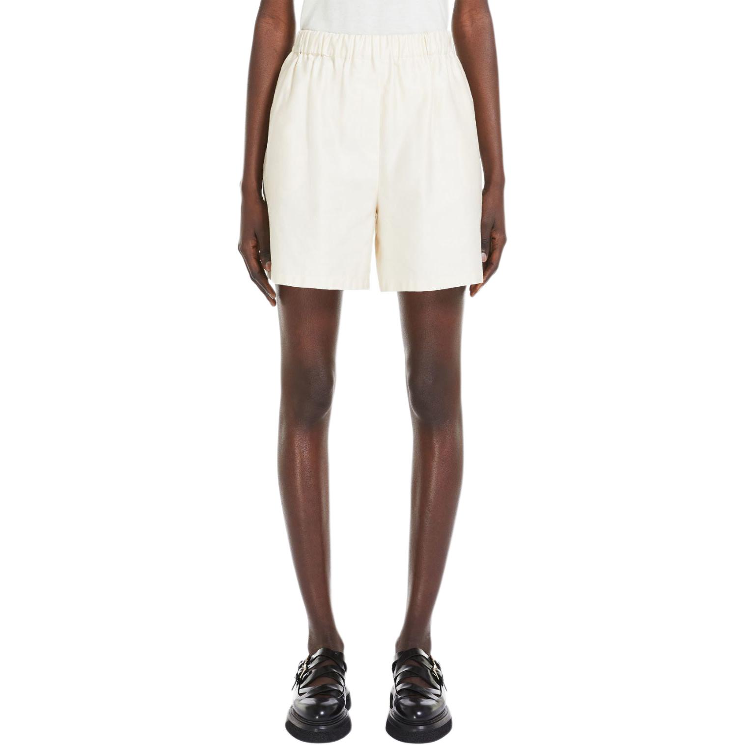 Purchase (Women) 'S Max Mara MaxMara Piadena Cotton Monogram Embroidered White  Casual Shorts. 1141014106001-PIADENA