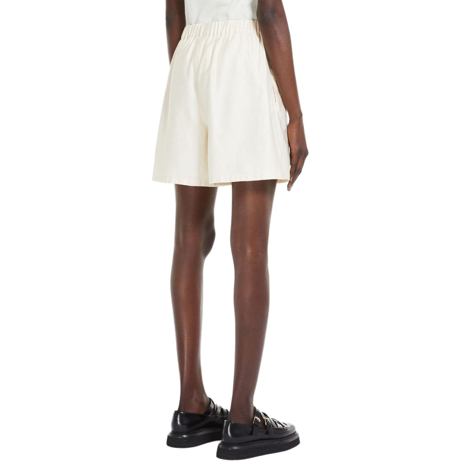 Details for (Women) 'S Max Mara MaxMara Piadena Cotton Monogram Embroidered White  Casual Shorts. 1141014106001-PIADENA