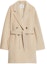 Order (W) ''Kot Wanita Panjang Sederhana Beige Double-Breasted Max Mara Pila Series''. 1011064106012-PILA