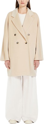 (W) ''Kot Wanita Panjang Sederhana Beige Double-Breasted Max Mara Pila Series''. 1011064106012-PILA Lookbook (W) ''Kot Wanita Panjang Sederhana Beige Double-Breasted Max Mara Pila Series''. 1011064106012-PILA