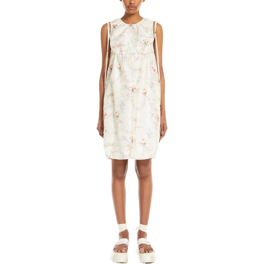 Lookbook (Women) 'S Max Mara MaxMara Rabat Floral Sleeveless Dress  Ivory White. 2221102806001-RABAT