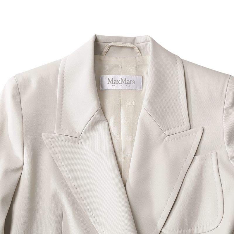 Shop (Women) 'S Max Mara MaxMara Reale Double-Breasted Blazer for Women in Beige. 1046033906001-REALE