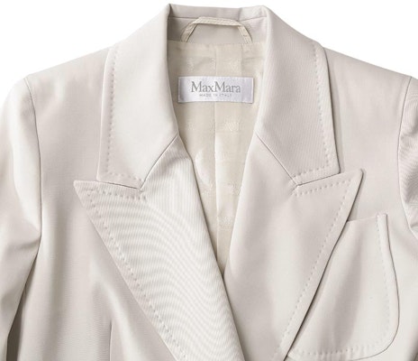 (Women) 'S Max Mara MaxMara Reale Double-Breasted Blazer for Women in Beige. 1046033906001-REALE Shop (Women) 'S Max Mara MaxMara Reale Double-Breasted Blazer for Women in Beige. 1046033906001-REALE