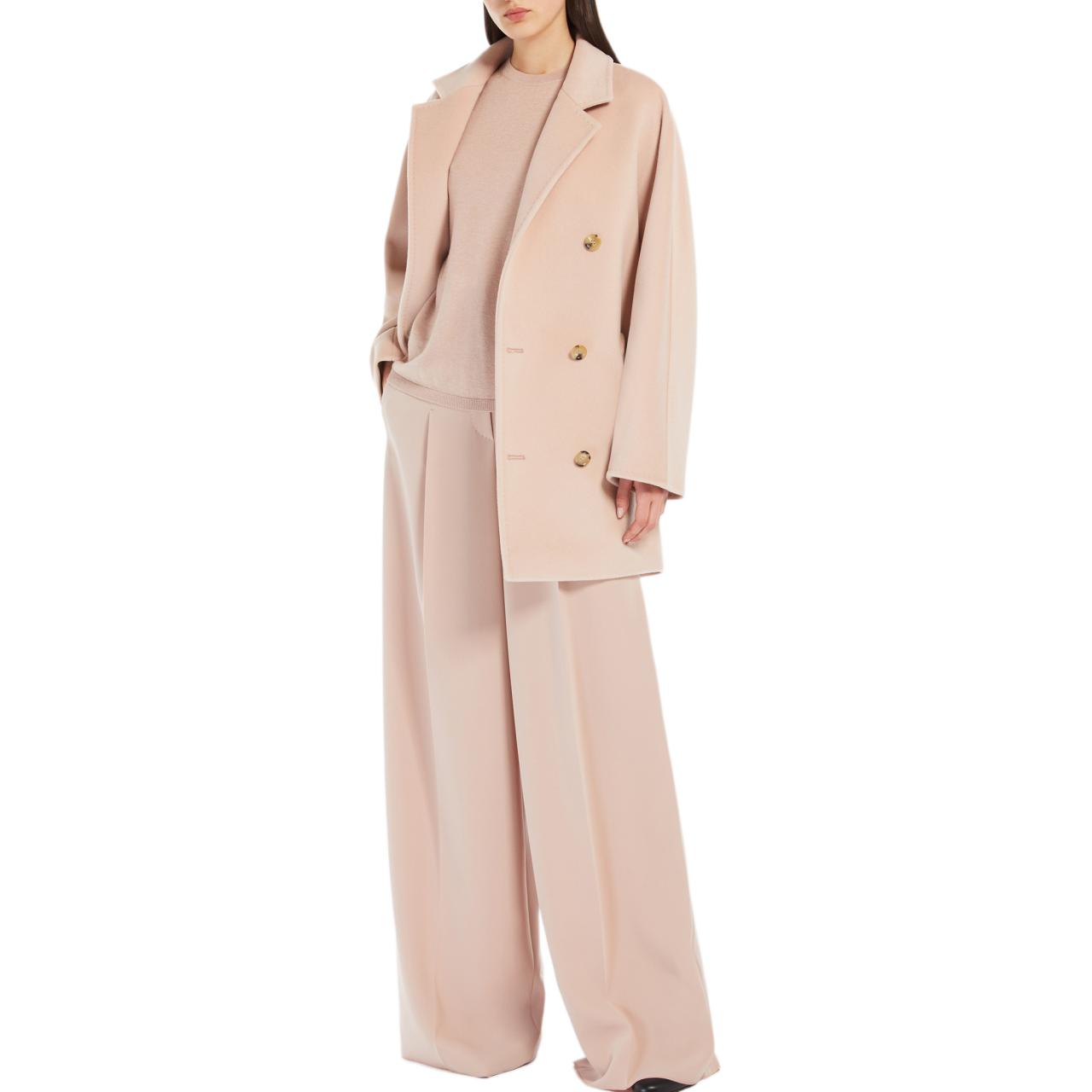 (Women) 'S Max Mara MaxMara Rebus 101801 Icon Double-Breasted Coat Pink Long Sleeve  Jacket 1086014106020-REBUS 圖 5