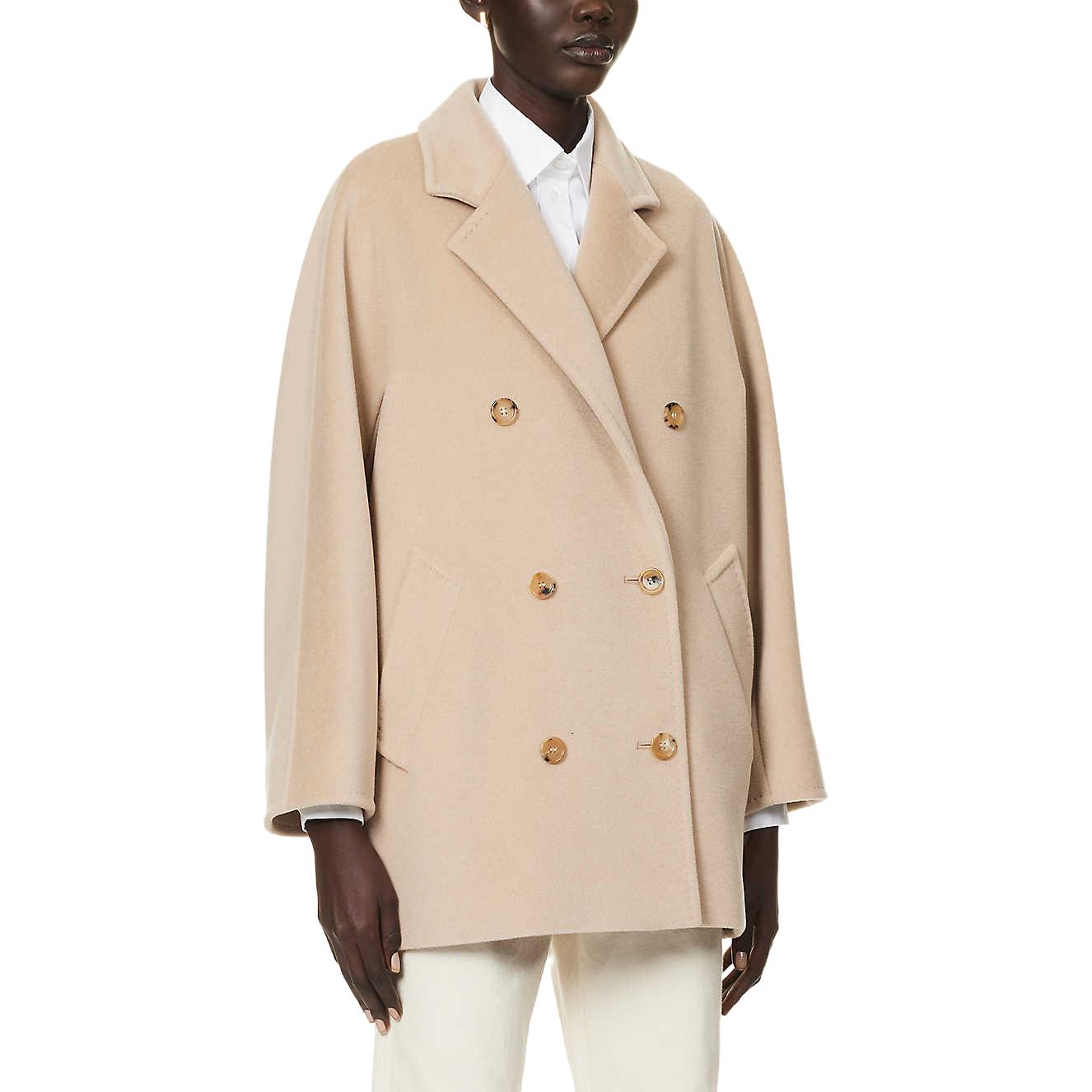 Purchase (Women) 'S Max Mara MaxMara Rebus  Double-Breasted Casual Coat in Khaki. 2310860239000032-REBUS