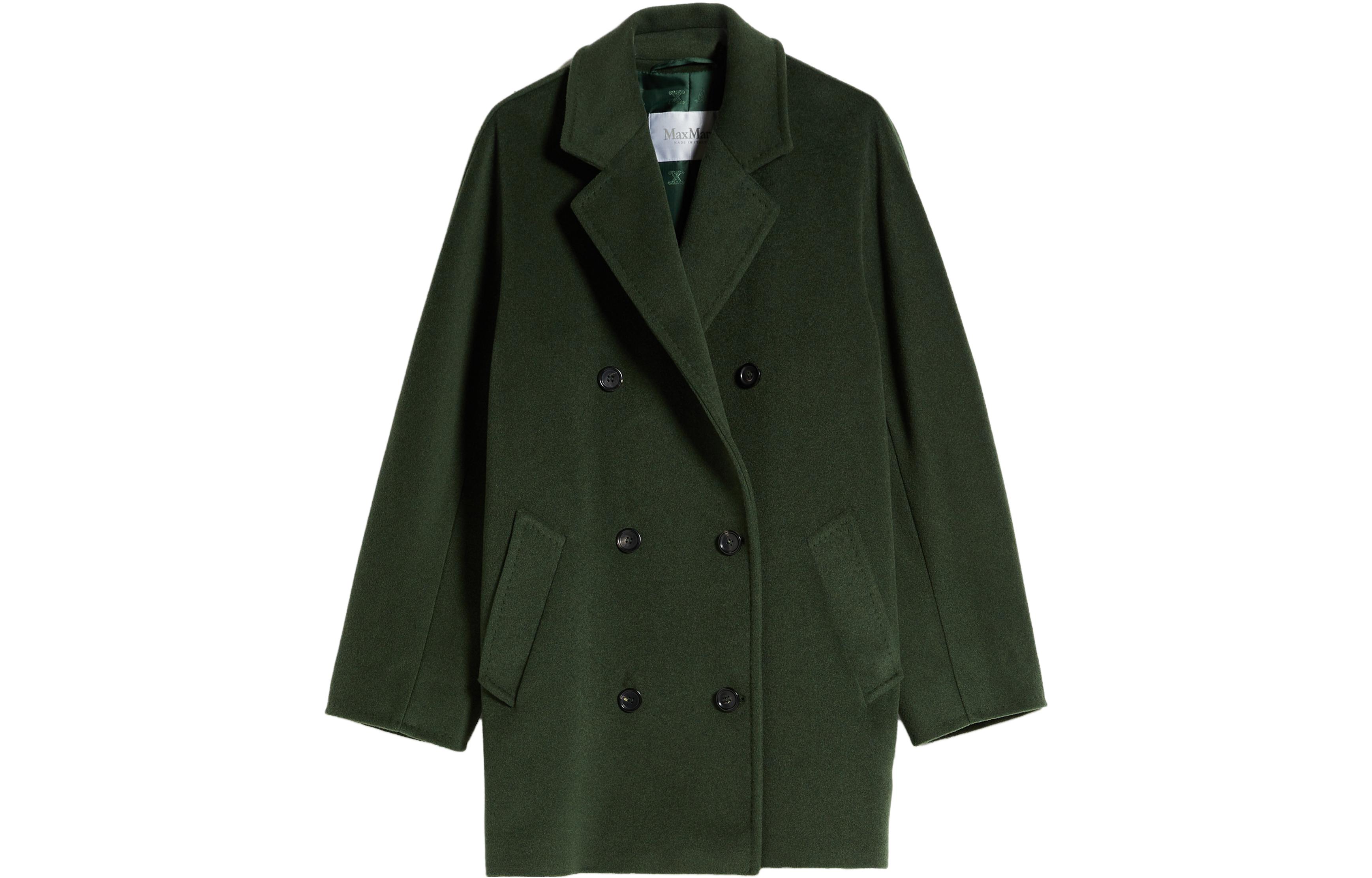 (Women) 'S Max Mara MaxMara Rebus Collection  Solid Double-Breasted Long Sleeve Coat 1086023906027-REBUS 圖 3