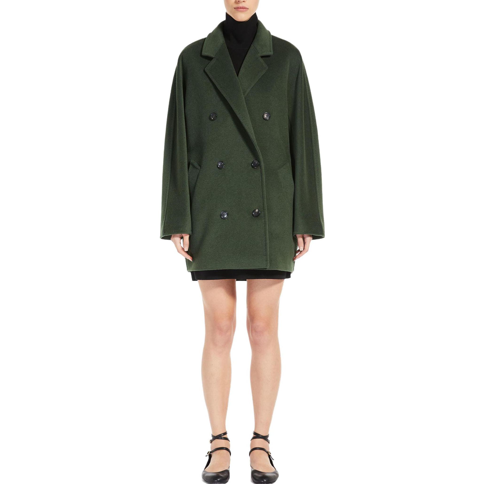 (Women) 'S Max Mara MaxMara Rebus Collection  Solid Double-Breasted Long Sleeve Coat 1086023906027-REBUS 圖 4
