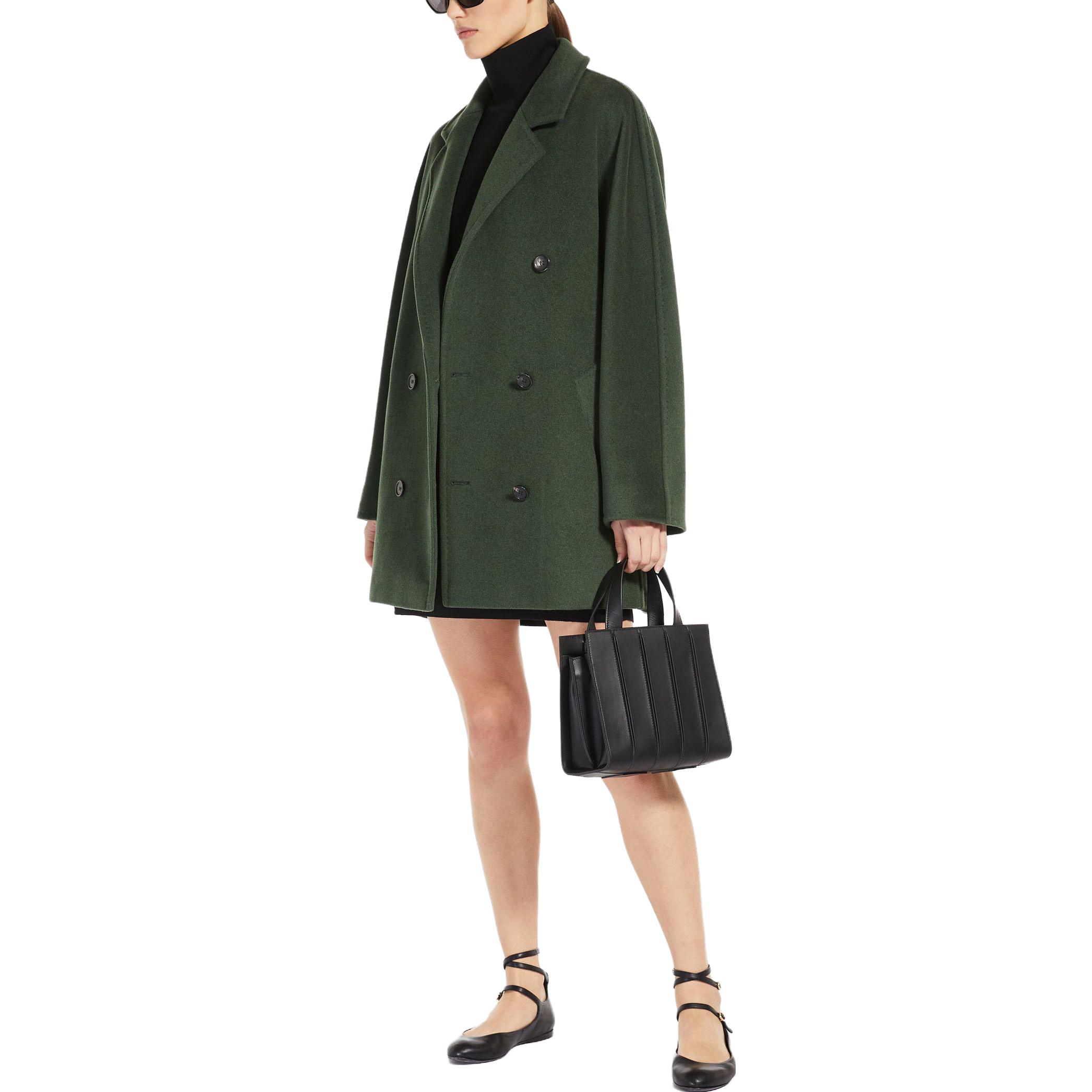 (Women) 'S Max Mara MaxMara Rebus Collection  Solid Double-Breasted Long Sleeve Coat 1086023906027-REBUS 圖 6