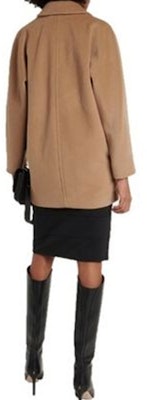 (W) ''S Max Mara Rebus 女士短款驼色双排扣大衣 - 纯色设计 1086023906001-REBUS Shop (W) ''S Max Mara Rebus 女士短款驼色双排扣大衣 - 纯色设计 1086023906001-REBUS