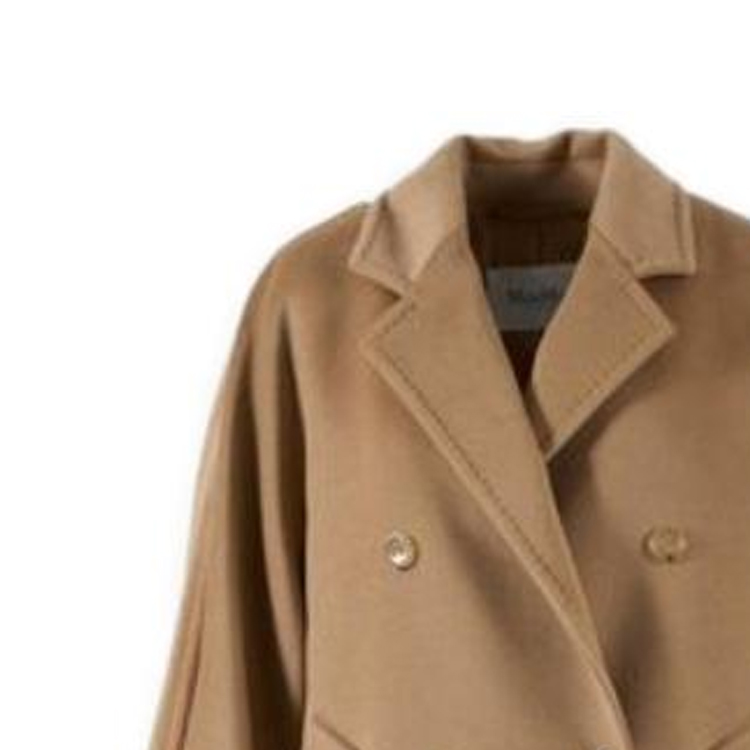 Details for (W) ''S Max Mara MaxMara Rebus Mantel Wanita Pendek Double-Breasted Warna Solid Cokelat 1086023906001-REBUS