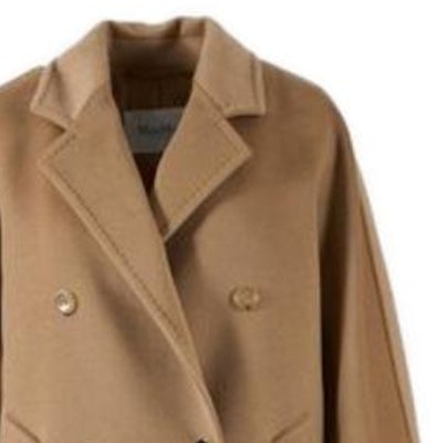 (W) ''S Max Mara Rebus 女士短款驼色双排扣大衣 - 纯色设计 1086023906001-REBUS Sizing (W) ''S Max Mara Rebus 女士短款驼色双排扣大衣 - 纯色设计 1086023906001-REBUS