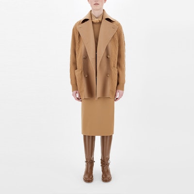 (W) ''S Max Mara MaxMara Rumena 女士雙排扣羊毛針織外套 - 棕色。 1316011306002-RUMENA Lookbook (W) ''S Max Mara MaxMara Rumena 女士雙排扣羊毛針織外套 - 棕色。 1316011306002-RUMENA