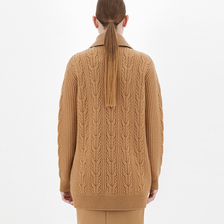 Purchase (W) ''S Max Mara マックスマーラ ルメナ ダブルブレスト ウールニットジャケット レディース - ブラウン 1316011306002-RUMENA