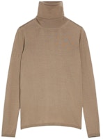 (Women) 'S Max Mara MaxMara Saluto Camel Turtleneck Wool Sweater - Comfortable Knitwear 1366182306004-saluto (Women) 'S Max Mara MaxMara Saluto Camel Turtleneck Wool Sweater - Comfortable Knitwear 1366182306004-saluto