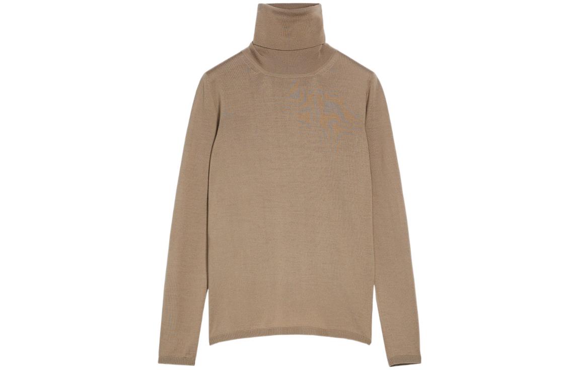 Order (Women) 'S Max Mara MaxMara Saluto  Camel Turtleneck Wool Sweater - Comfortable Knitwear 1366182306004-saluto