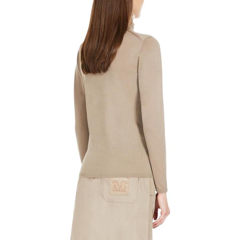 Purchase (Women) 'S Max Mara MaxMara Saluto  Camel Turtleneck Wool Sweater - Comfortable Knitwear 1366182306004-saluto