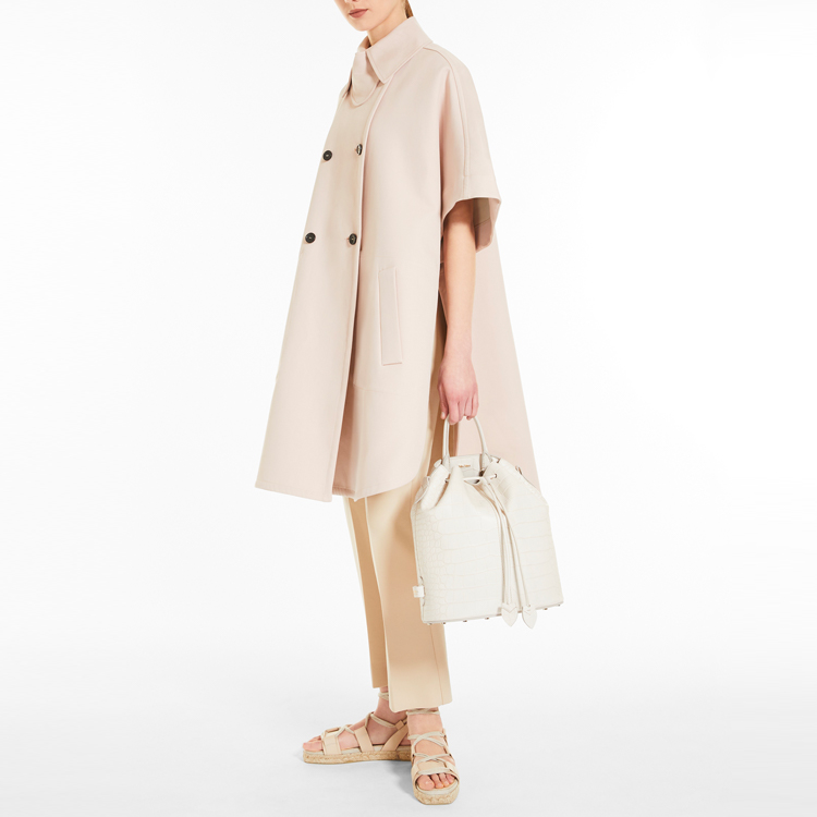 Purchase (W) ''S Max Mara MaxMara Sedan Mantel Beige Double-Breasted Cape 4731042606019-SEDAN